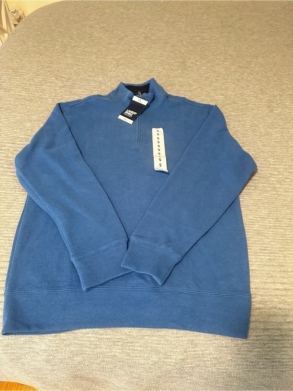 Lands' End Men's Crewneck Sweater - Blue